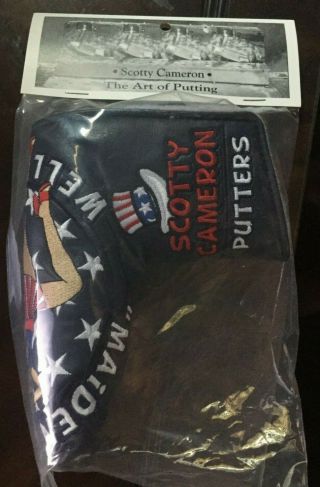 2013 Scotty Cameron Usa Us Open Putter Maiden America Headcover Rare 