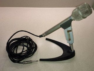 Vintage Electro Voice Re - 11 Dynamic Microphone With Stand & Cable
