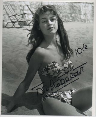 Brigitte Bardot Signed 8x10 Vintage Young Sexy Photo Autograph Model Auto Bikini