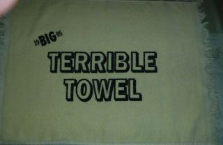 Extremely Rare Pittsburgh Steelers Terrible Towel 1995 Fringed Edge Cannon Towel