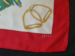 Vintage Gucci Silk Scarf 