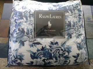 Rare Nos Ralph Lauren Nanking Full/queen Comforter