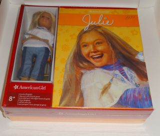 American Girl Julie Mini Doll & Book Set - - Complete -
