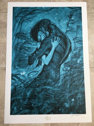 The Shape Of Water Movie Poster James Jean Art Print Guillermo Del Toro Rare
