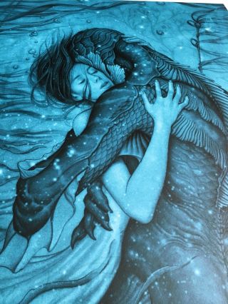 The Shape of Water Movie Poster James Jean Art Print Guillermo Del Toro Rare 5