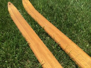 Vintage Wooden Snow Skis C.  A.  Lund Co. 5