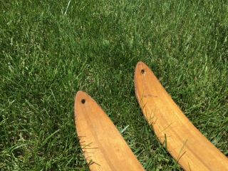 Vintage Wooden Snow Skis C.  A.  Lund Co. 6