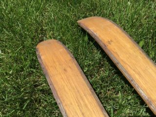 Vintage Wooden Snow Skis C.  A.  Lund Co. 7