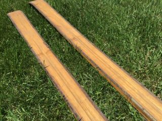 Vintage Wooden Snow Skis C.  A.  Lund Co. 8