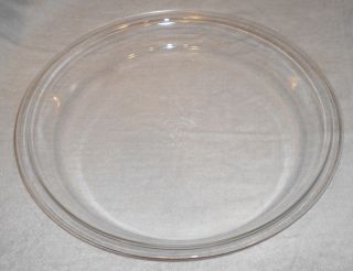 Set Of 2 Vintage Pyrex Big 211 Clear Glass 11 " Pie Plate Dish No Chips