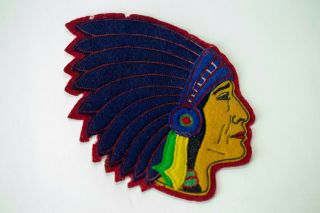 Rare Polo Ralph Lauren Vintage Indian Head Patch Rugby 5 1/2 " Tall