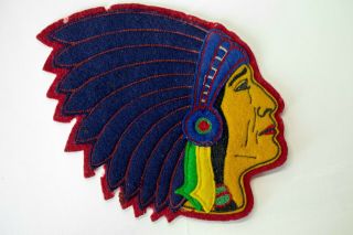 Rare Polo Ralph Lauren Vintage Indian Head Patch Rugby 5 1/2 