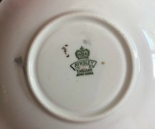 Vintage Aynsley Heavy Gold Orchard Fruit Tea Cup & Saucer Signed N Brunt 6