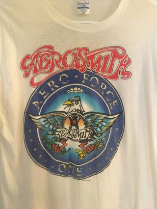 Vintage Aerosmith Aero - Force One 1988 Concert T - Shirt Xl