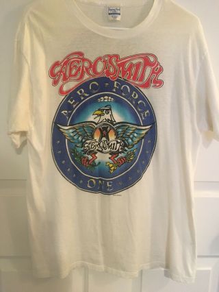 Vintage Aerosmith Aero - Force One 1988 Concert T - shirt XL 2