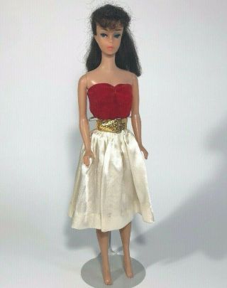 Vintage Mattel Brunette Ponytail Barbie Doll