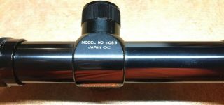 Vintage Simmons pistol scope,  Model 1089,  Japan,  7 X 32mm AO,  Target Turrets 4