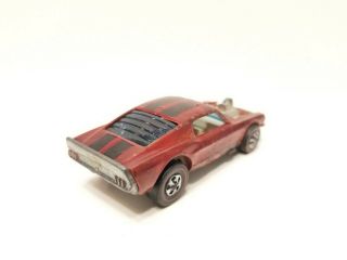 VINTAGE 1969 HOT WHEELS REDLINE MUSTANG BOSS HOSS red HONG KONG US MATTEL 3