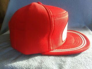 Vintage Nos Red Wings Shoes Patch Snapback Trucker Hat Usa Made In 