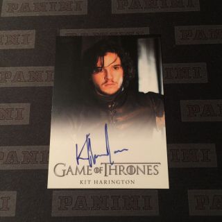 Kit Harington Jon Snow Game Of Thrones Season 2 Full Bleed Auto Autograph Rare