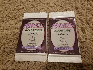 Mtg The Dark Booster Pack X2 - Vintage Magic The Gathering - Factory