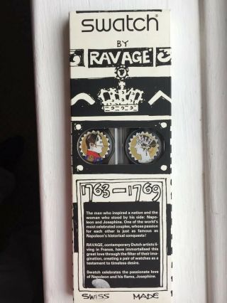 Rare Vintage Swatch (watches) By Ravage 90s Napoleon & Josephine