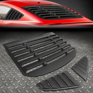 For 15 - 18 Ford Mustang Coupe Abs Vintage Style Rear,  Quarter Side Window Louvers