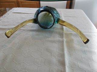 Rare Blenko STEER HEAD wall pocket vase - glass - 14 inches long 6