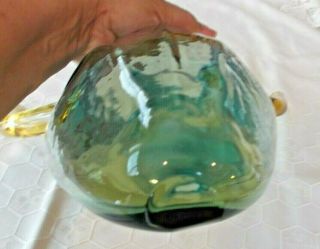 Rare Blenko STEER HEAD wall pocket vase - glass - 14 inches long 9