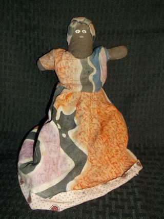 Antique/vintage Topsy Turvy Black Americana Rag Doll