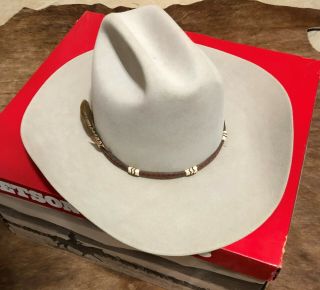 Vintage Stetson 6x Silver Mist Cowboy - Western Hat Size 7 1/4 Made In Usa