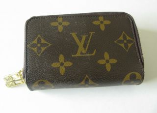 Vintage Louis Vuitton Zip Around Key Pouch - Coin Purse Brown Lv Monogram