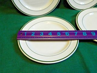 22 Vintage Shenango Restaurant Bread Plate Green Stripe 2