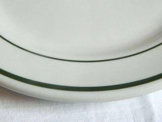 22 Vintage Shenango Restaurant Bread Plate Green Stripe 3