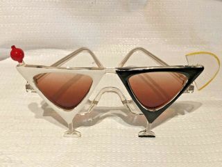 Unique Vintage Italian Design Martini Glass Sunglasses Cocktail Party Sunglasses