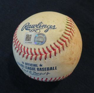 Gio Urshela (hit Single) Luis Garcia 4/24/19 Game Gu Angels Yankees Vintage