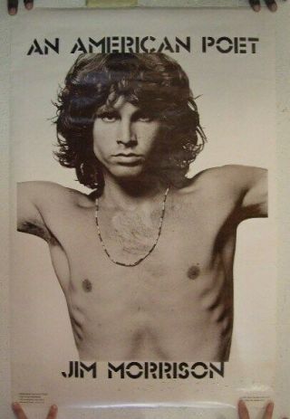 Jim Morrison The Doors Poster An American Poet Vintage