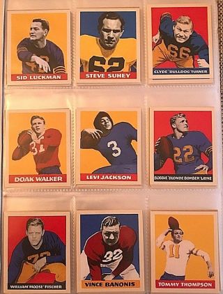 1948 Leaf Complete Football Reprint Set; Nm/mt,  ; All 98 Cards; Rare
