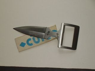 Vintage 205j Double Edge Bowen Belt Buckle Knife.  Made By Cutco In The Mid 70s X