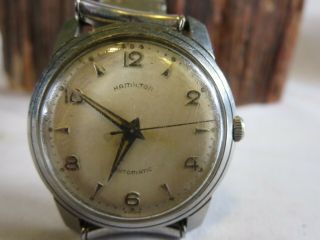 Vintage Hamilton Stainless Steel Automatic Mens Watch Repair