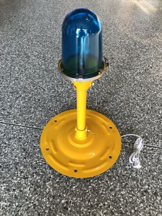 Airport Taxiway Lamp - Restored - Vintage Runway Light 120 Volt With Bulb