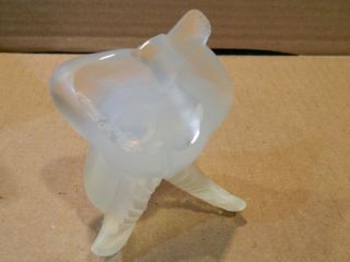 Lalique Baby Angel Opalescent Glass Figurine Signed Vintage Boxed 8