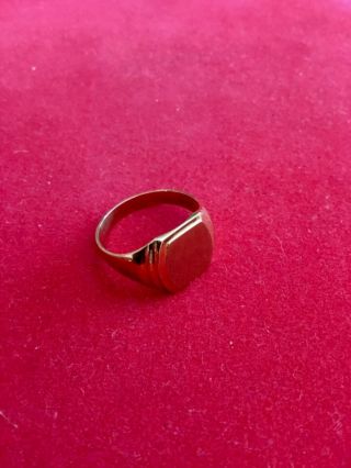 Vintage 14k Gold Child’s Ring,  Inside Diameter @.  62” Or 15.  7mm,  Size 5,  Age 5