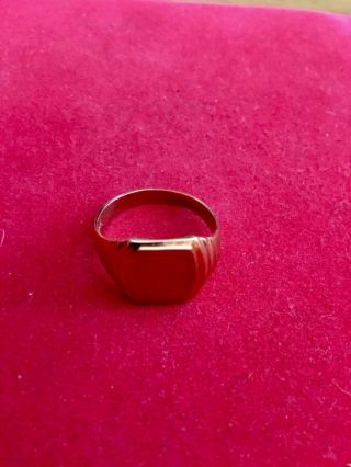 Vintage 14k Gold Child’s Ring,  Inside Diameter @.  62” or 15.  7mm,  Size 5,  Age 5 4