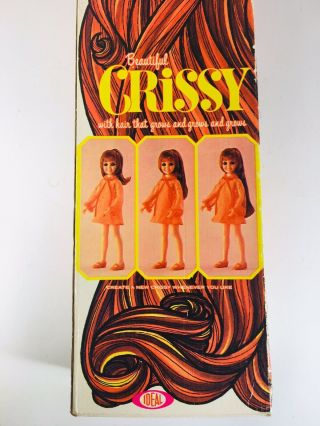 Vintage Ideal 1969 Crissy Doll Box Shoes Clothes Adjustable Red Hair 3