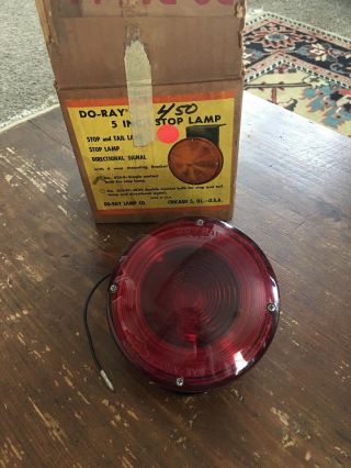 Vintage Cars Do - Ray Lamp Stop Lamp 5” Red P - 426 Bulb Bracket