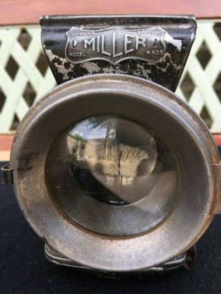 Vintage Bicycle Lamp - Miller Popular Oil Lamp 1900 