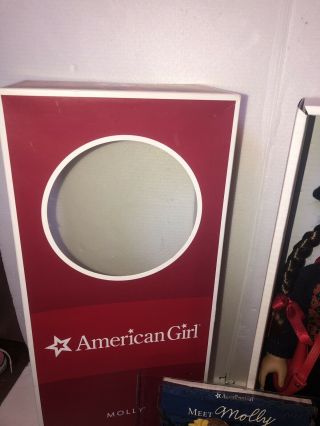 American Girl Molly,  never removed,  with accessories RARE Perfect 9