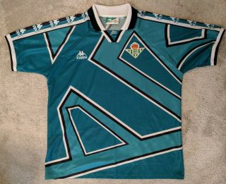Vintage 90s Real Betis Shirt 1995 - 1997 Real Betis Away Jersey Xl La Liga