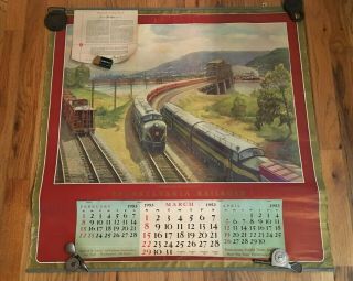 Vintage 1953 Pennsylvania Railroad Calendar Grif Teller All And Beauty
